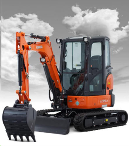 Excavator, U35 8,500# W/ Enclosed Cab