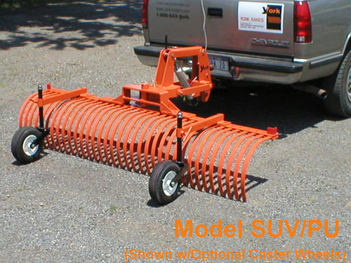 York Rake, 8' Tow Behind w/ 2 Reciver