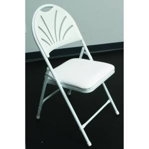 P.S. EventXpress Chairs - White Vinyl Seat/Frame/Feet