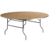 Table, 5' Round Wooden Folding